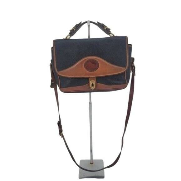 Vintage Dooney & Bourke Carrier AWL Long Strap Briefcase Handle Handbag Bag - Picture 1 of 10
